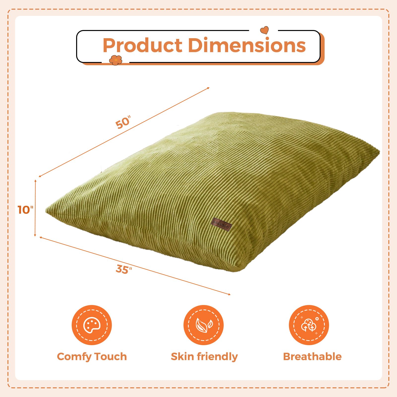 MAXYOYO corduroy cover provides soft touch and breathable comfort