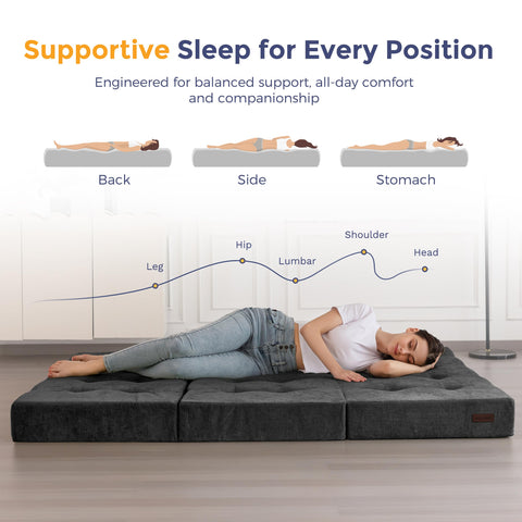 MAXYOYO twin-size portable mattress is ideal for guests and compact apartments.