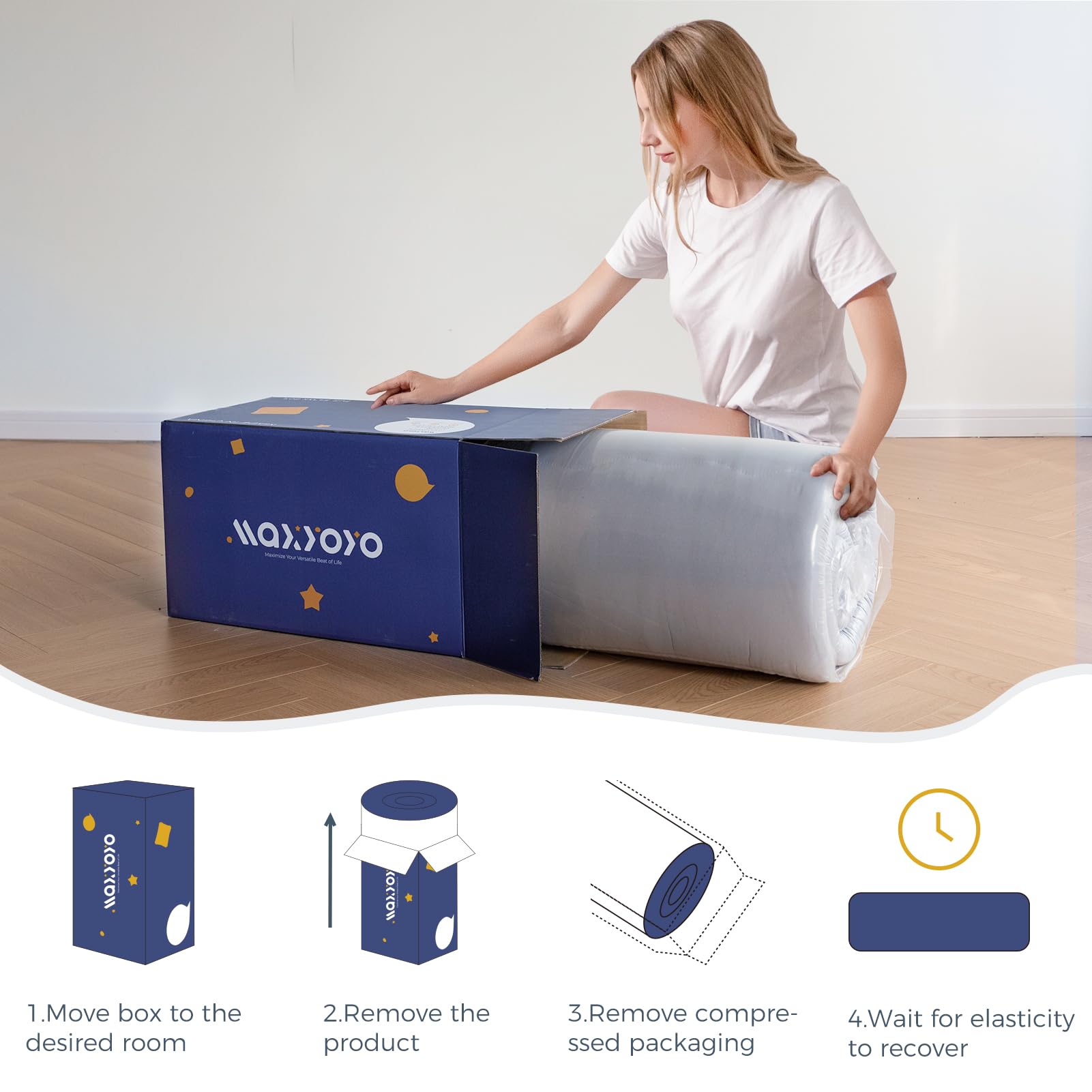 MAXYOYO upgraded foam base for longer-lasting comfort.