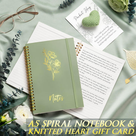 MAYICIVO A5 spiral notebook, sturdy journaling companion