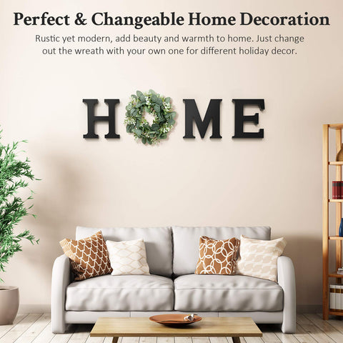 MAYICIVO artificial eucalyptus wreath closeup highlighting lifelike greenery for seasonal refresh.