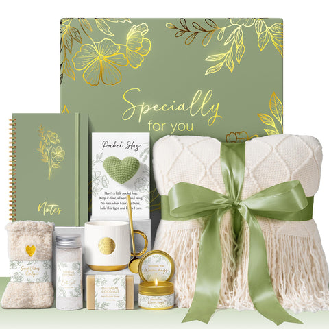 MAYICIVO care package for women during unboxing, a warm gifting moment