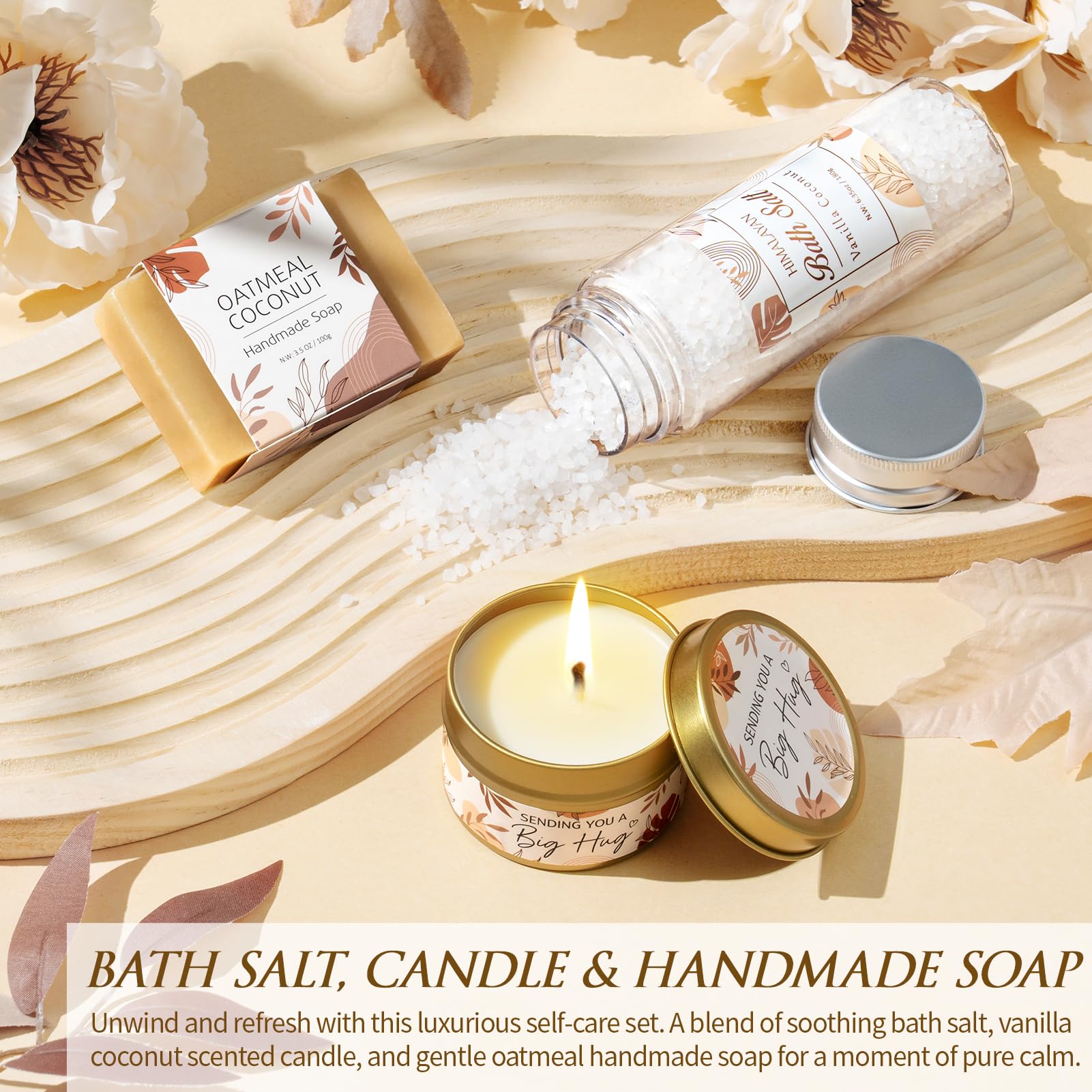MAYICIVO bath salts help create a tranquil bath experience