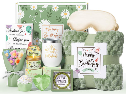 MAYICIVO birthday gift box blanket for cozy celebrations and relaxation