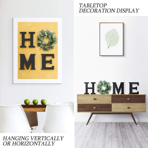 MAYICIVO MDF wood letters closeup showing durable construction and smooth finish.