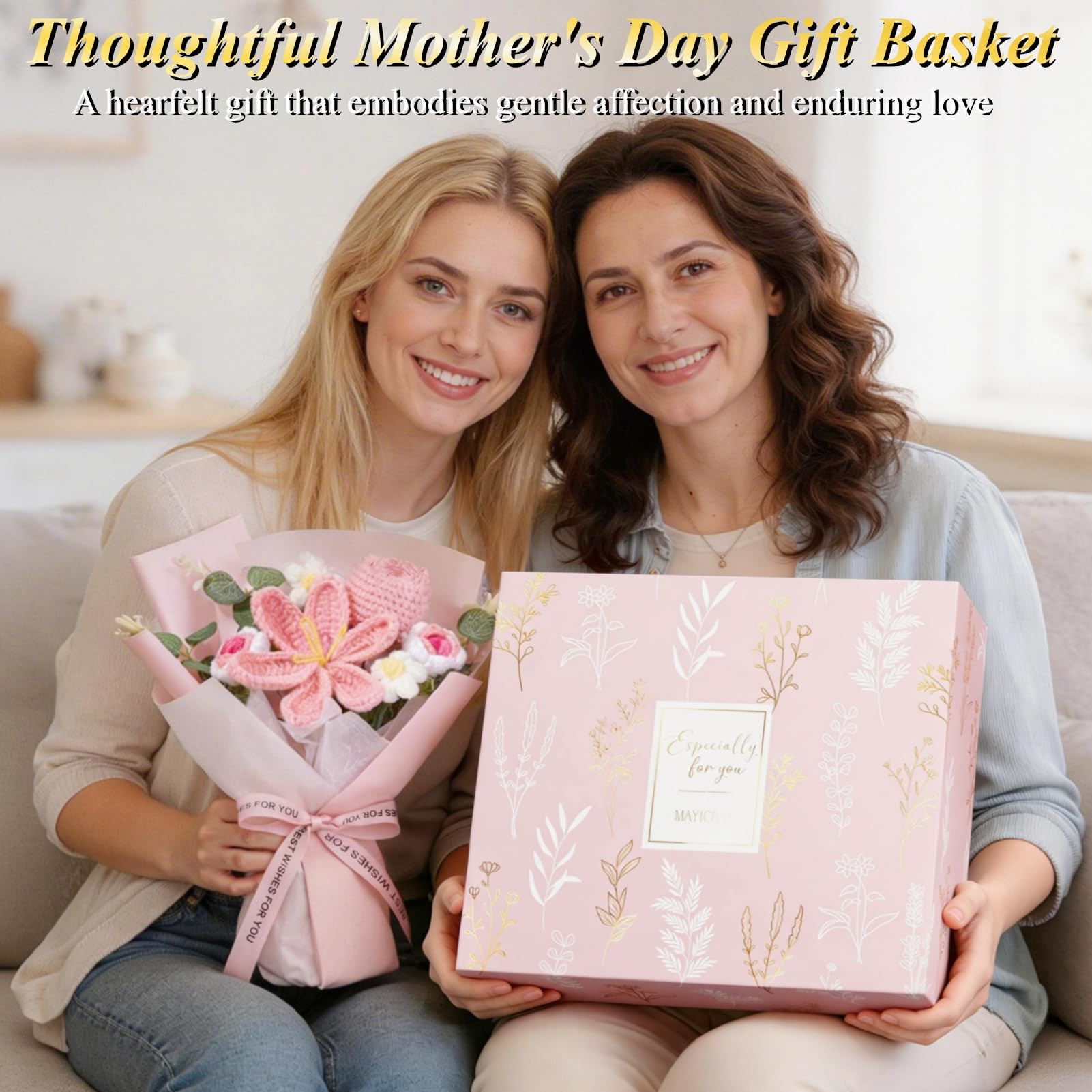 MAYICIVO sandalwood rose candle offers soothing fragrance and long burn.