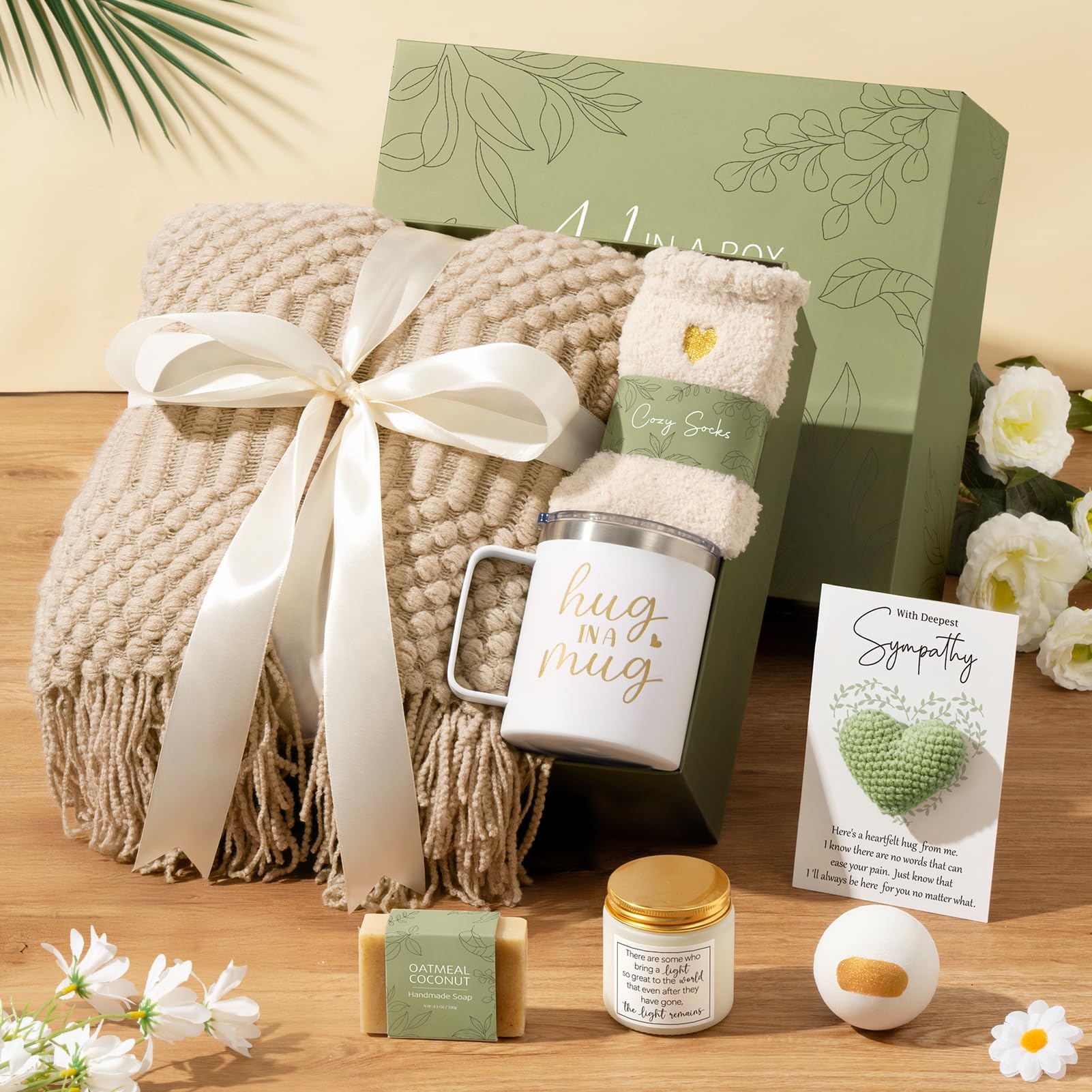 MAYICIVO sympathy gift basket soap for soothing cleansing moments