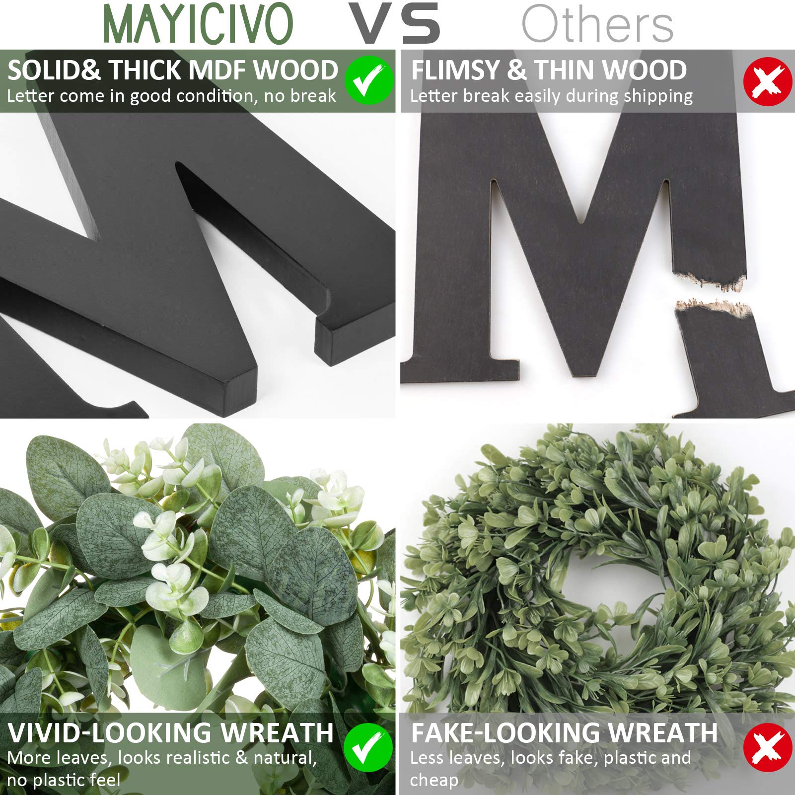 MAYICIVO versatile wall art suitable for living room, kitchen, or entry.