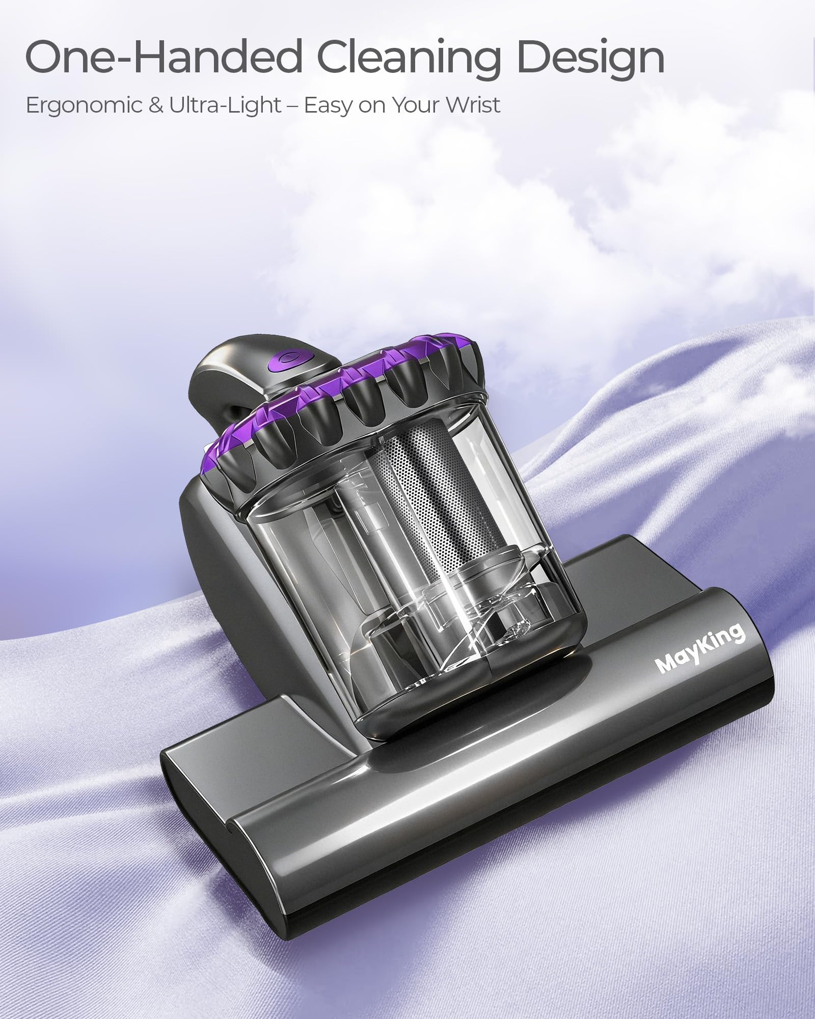 MayKing MV02 filtration system with HEPA captures fine particles