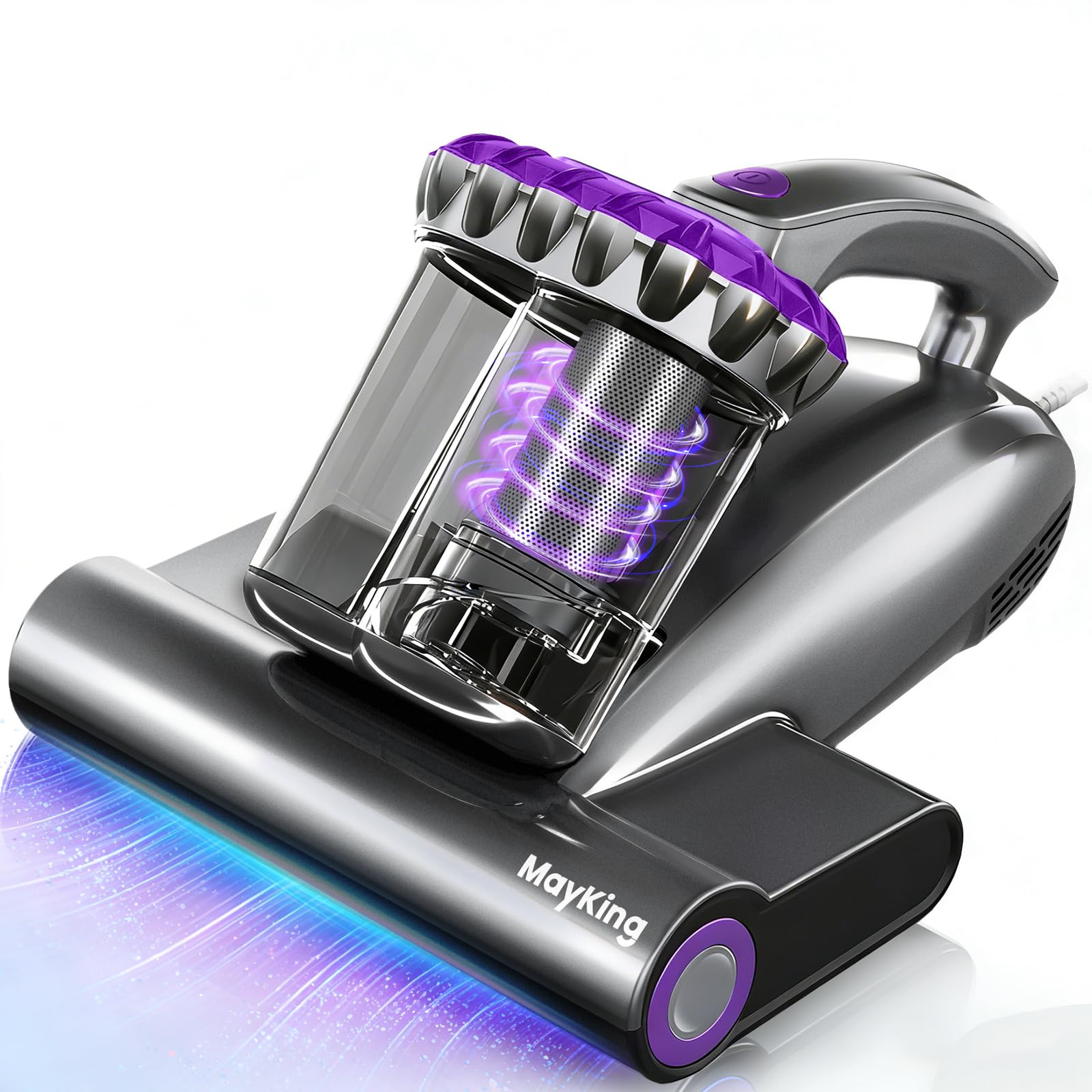 MayKing MV02 mattress vacuum with strong suction lifts hidden dust from beds and sofas