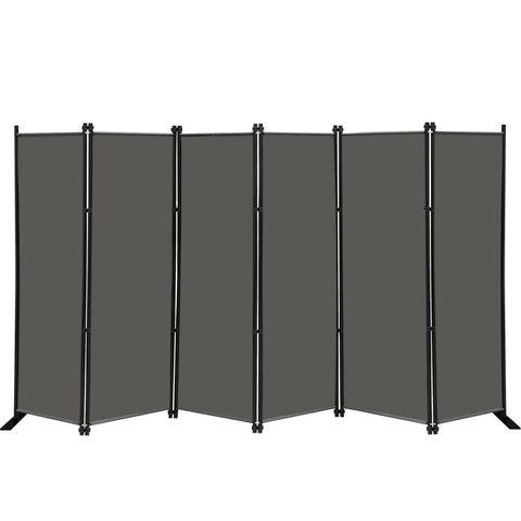 MAYOLIAH 6-panel privacy screen extended forms a wide room divider