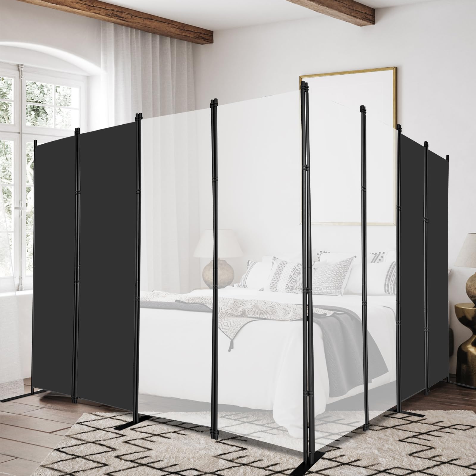 MAYOLIAH cleanable fabric divider panels easy to wipe