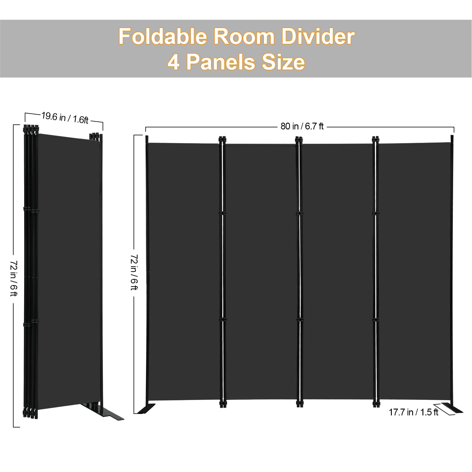 MAYOLIAH folding design allows easy storage behind doors or under beds.