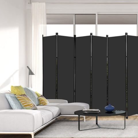 MAYOLIAH folding privacy screen back view shows easy angle adjustments for room separation.