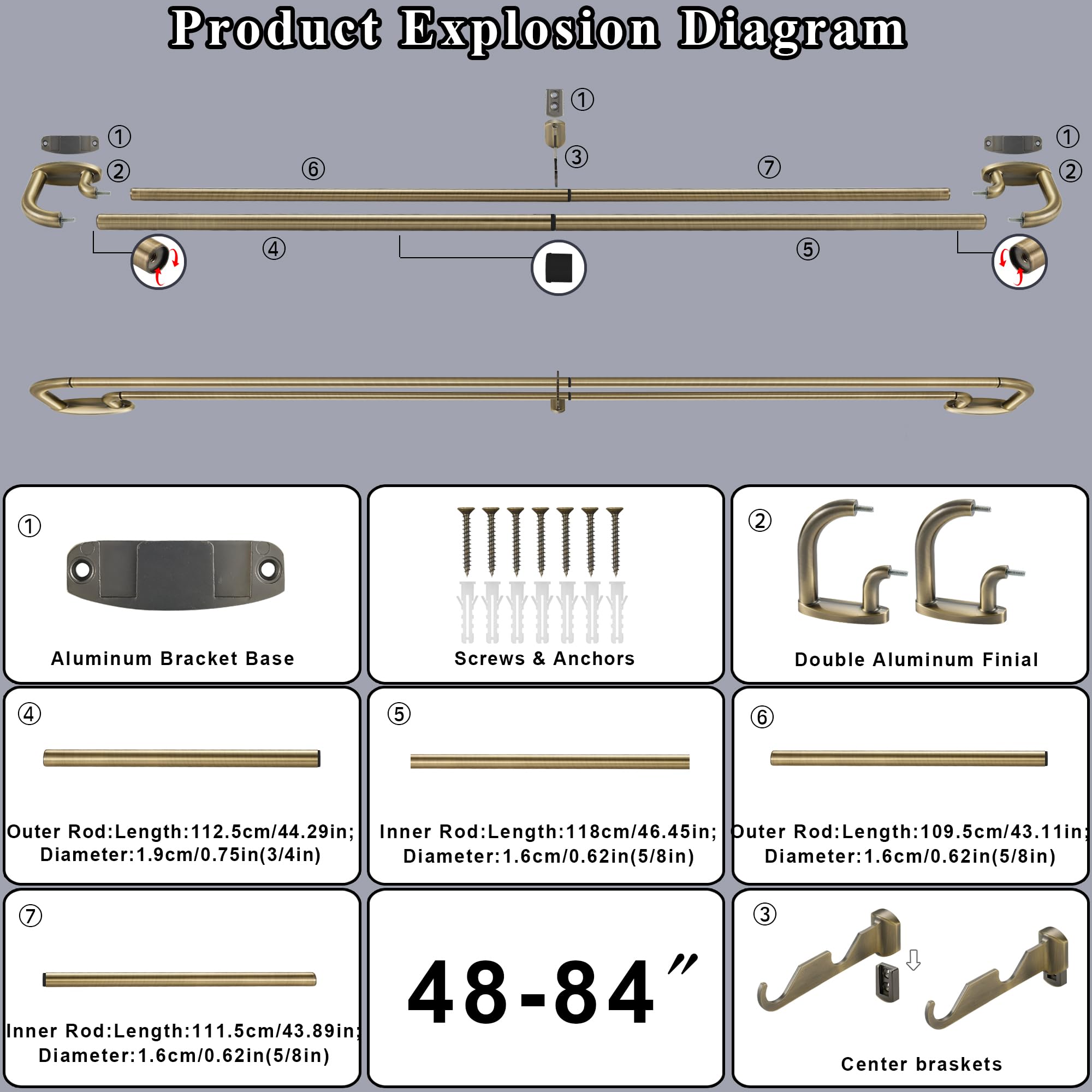 Mayrhyme aluminum base brackets resist rust and daily wear