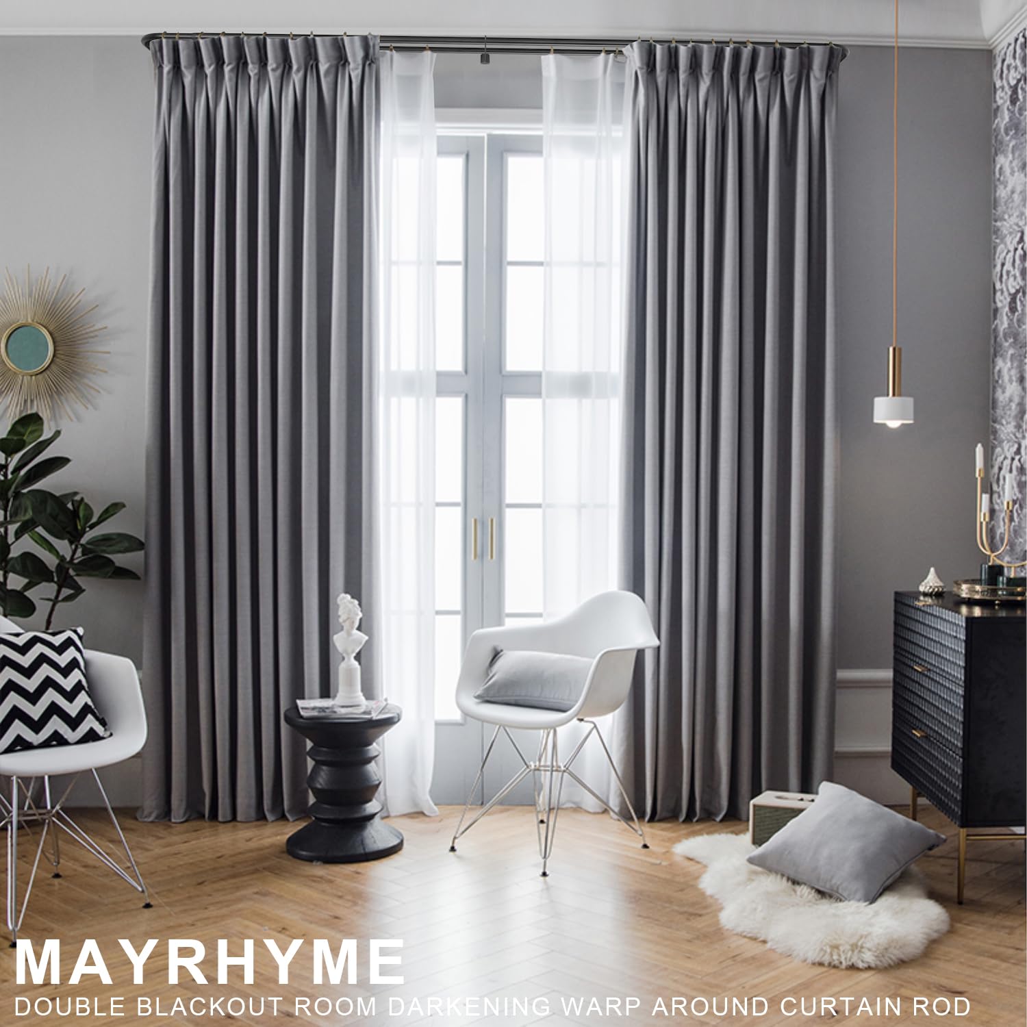 Mayrhyme wrap-around design enabling seamless light control