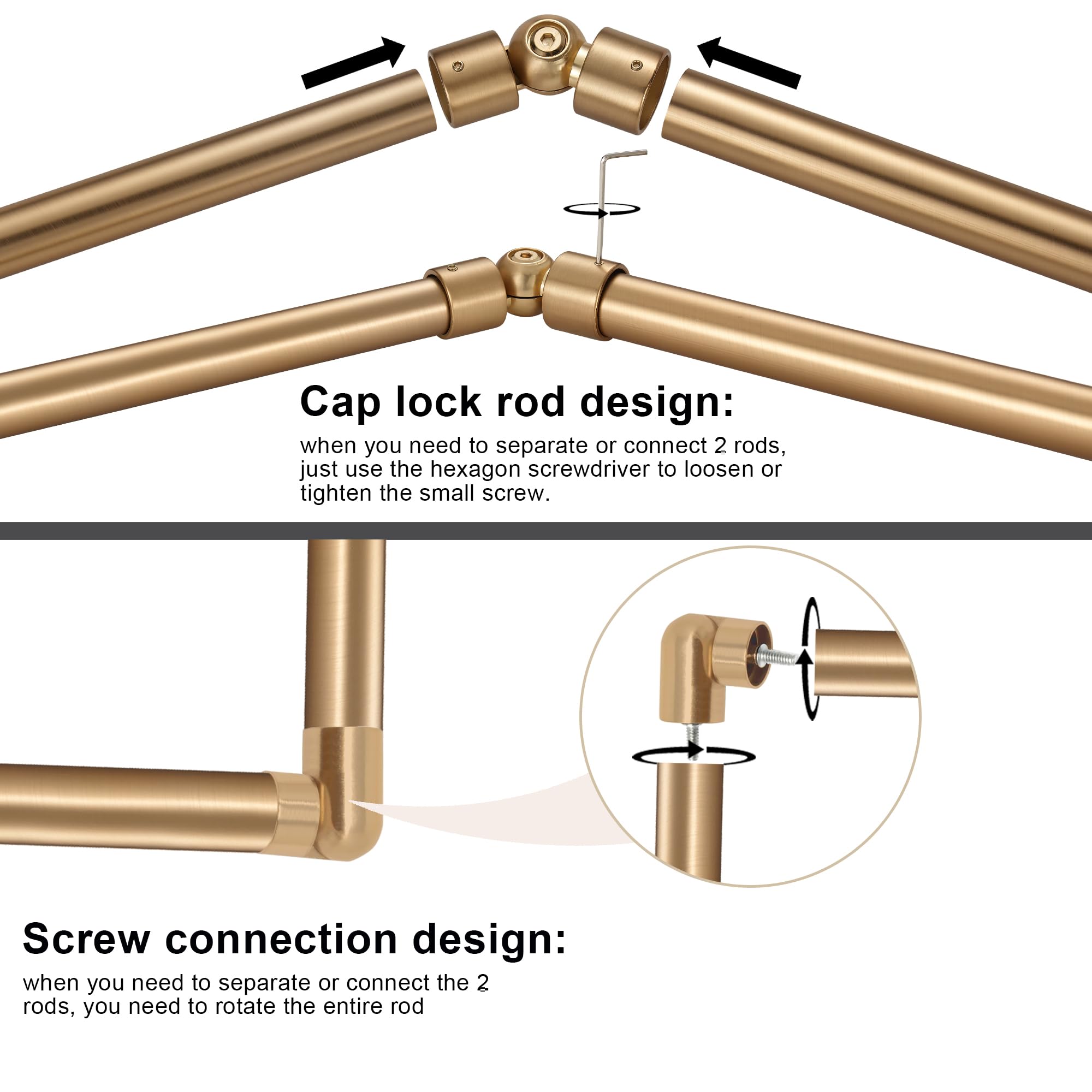 Mayrhyme aluminum brackets and end caps illustrate rust-resistant hardware.