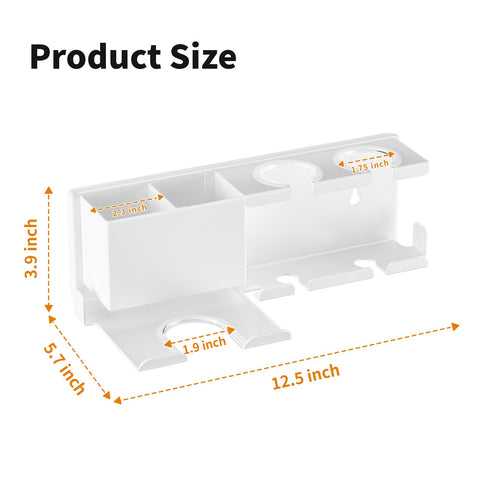 MAYZOLOP hair tool organizer keeps curling irons neatly stored and accessible.