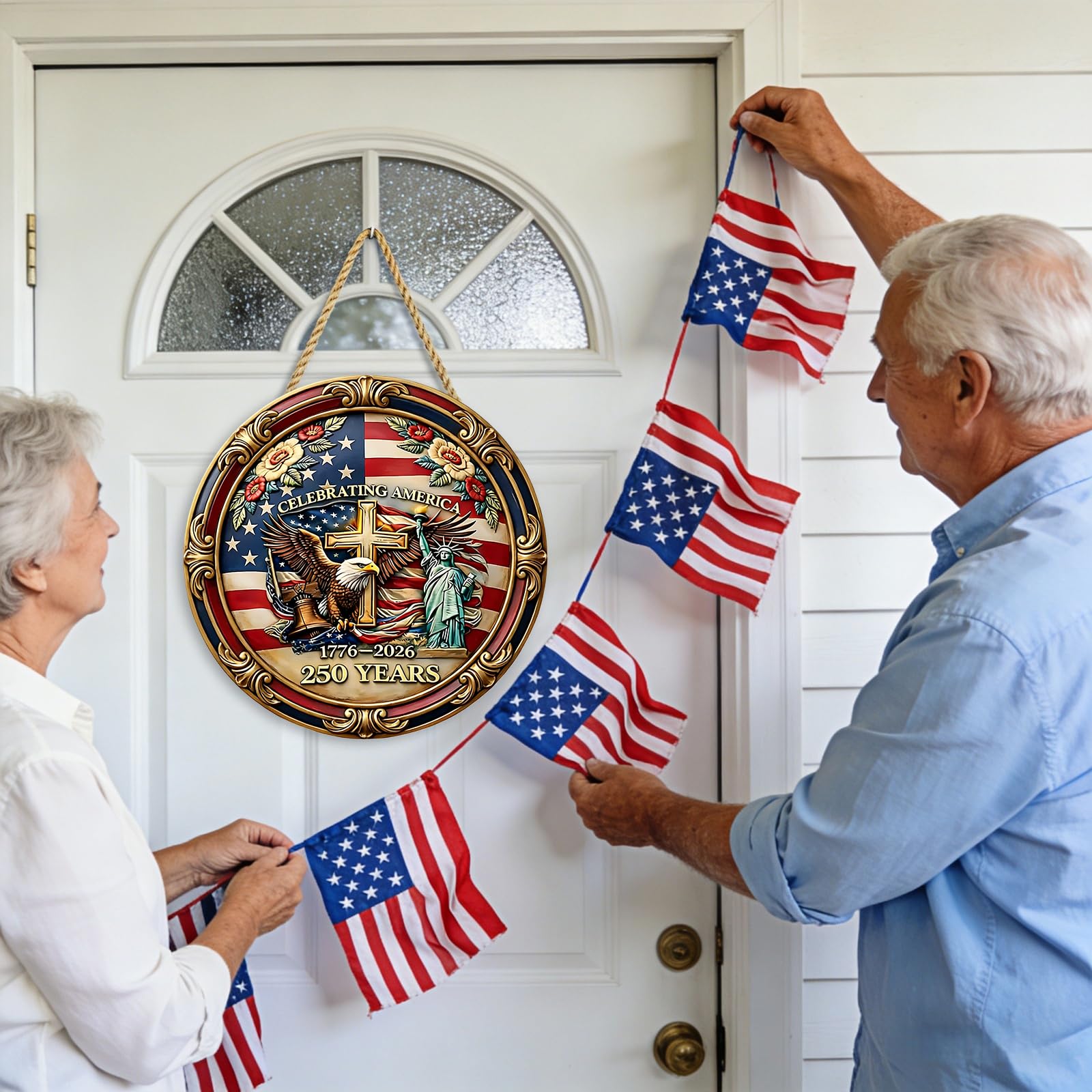 MBDFUT hemp rope hanging enables instant easy display on doors or walls.