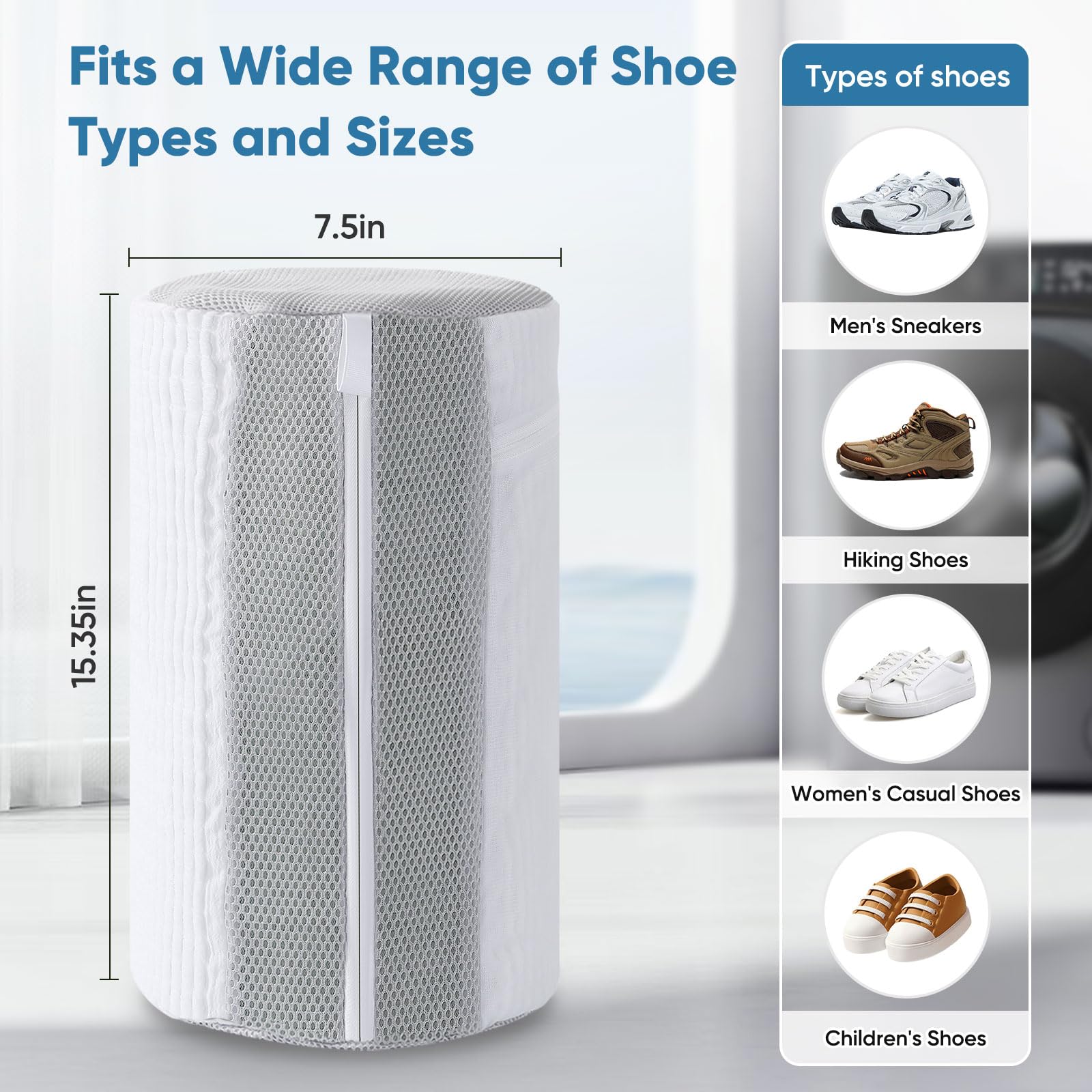 Spring-loaded adjustable shoe trees by M-Better maintain shoe shape and prevent creases.