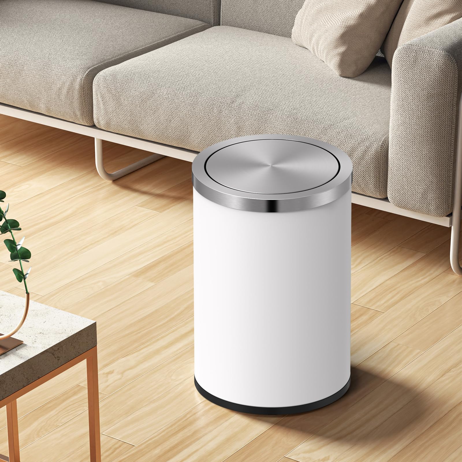 Mbillion anti fingerprint-coated bin, simple cleaning and lasting shine