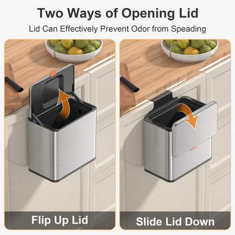 Mbillion under-sink trash can fits tight spaces