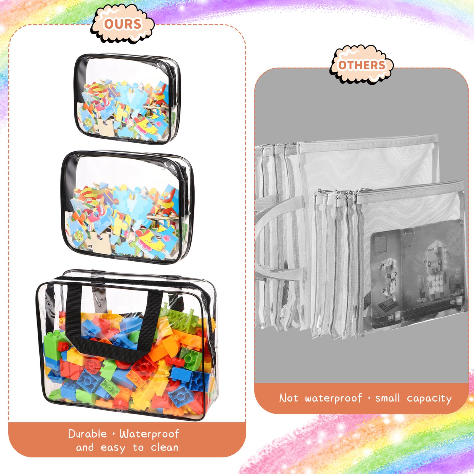 MBJZSL durable zipper closures keep items securely stored.