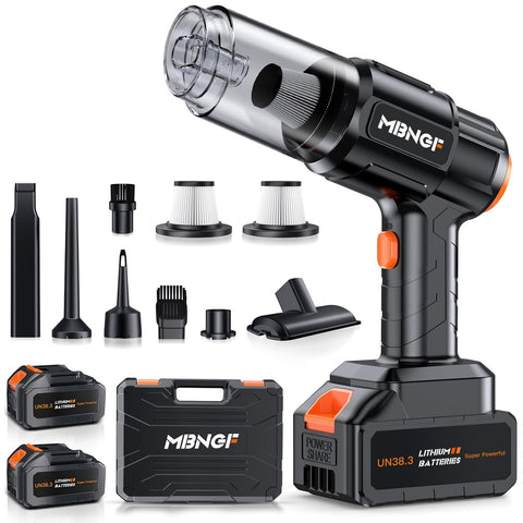 MBNGF X9 Ultra front view showing cordless power for quick car cleaning.