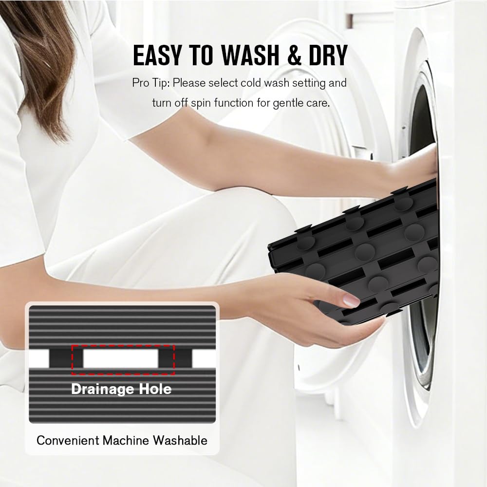 MBOSS bath mat cut-to-fit option to cover irregular showers.