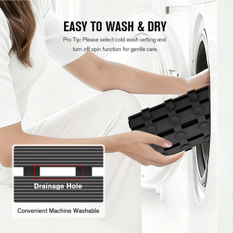 MBOSS bath mat cut-to-fit option to cover irregular showers.