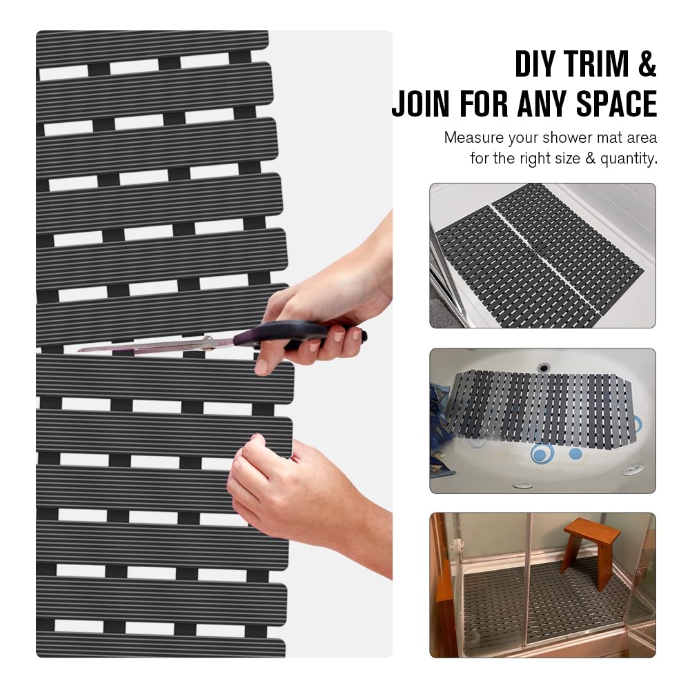 MBOSS bath mat material details with TPE and PP for durability.