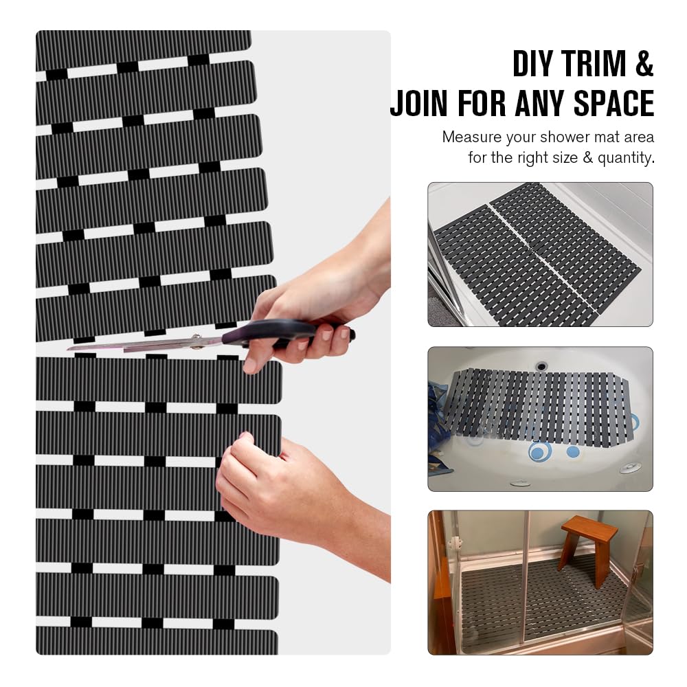 MBOSS tub mat made from TPE and PP for flexible, durable use.