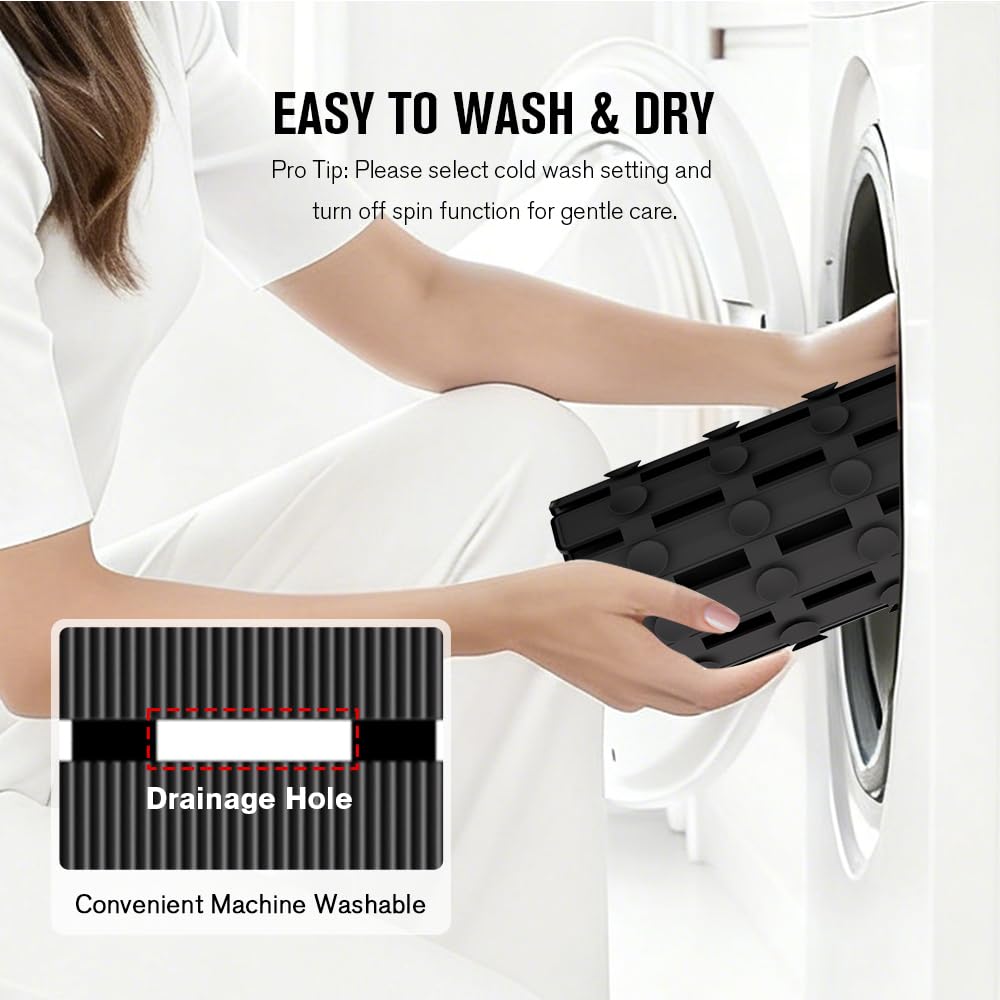 MBOSS anti-slip mat creates stable footing across bathroom, shower, tub surfaces.