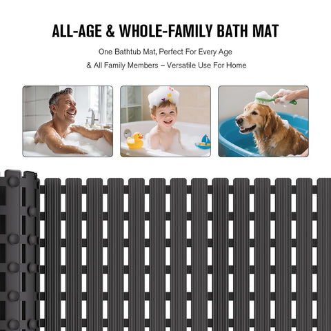 MBOSS bath mat wide size choice for versatile fitting.