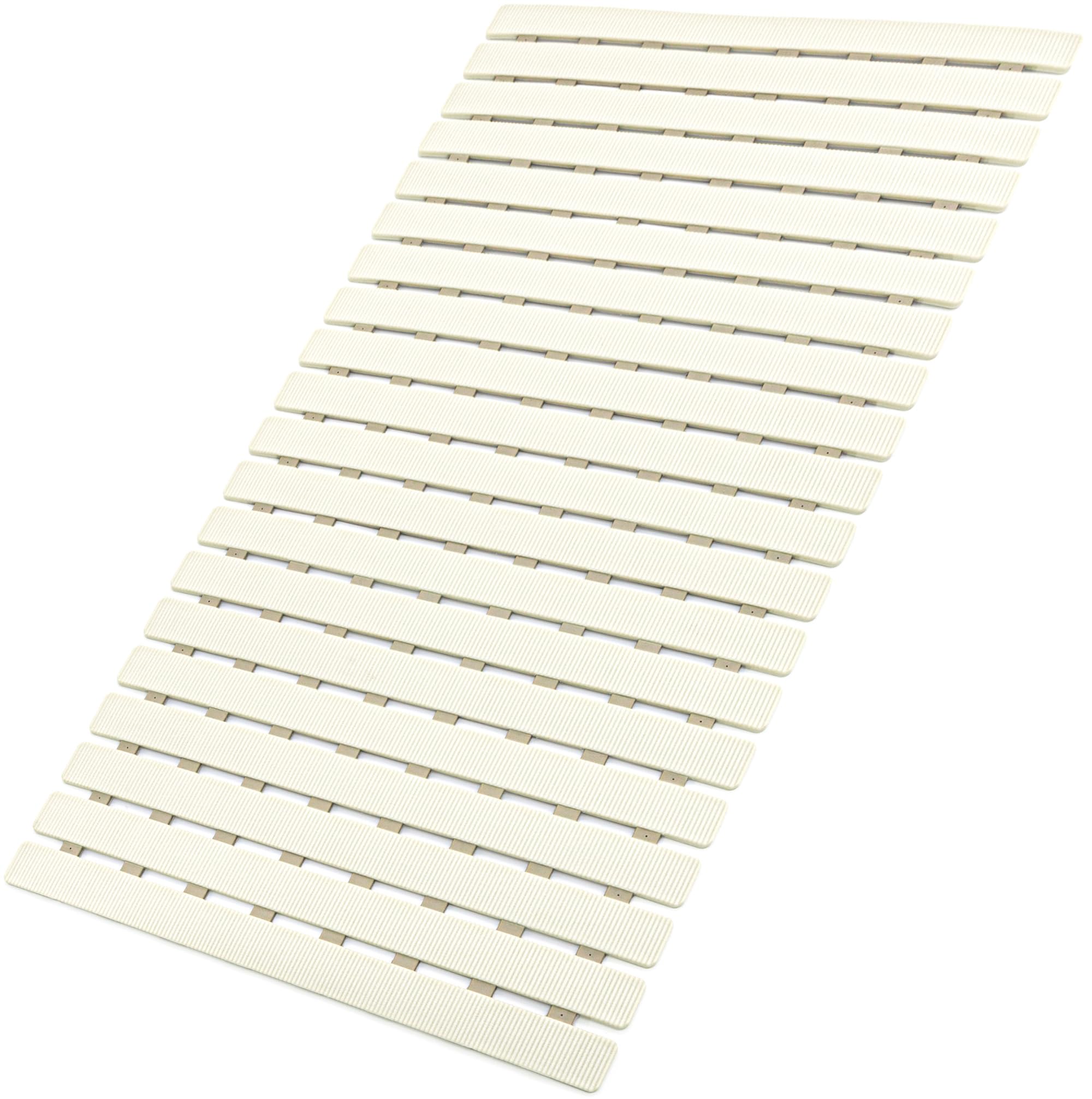 MBOSS bath tub mat with suction cups for secure grip on smooth surfaces.