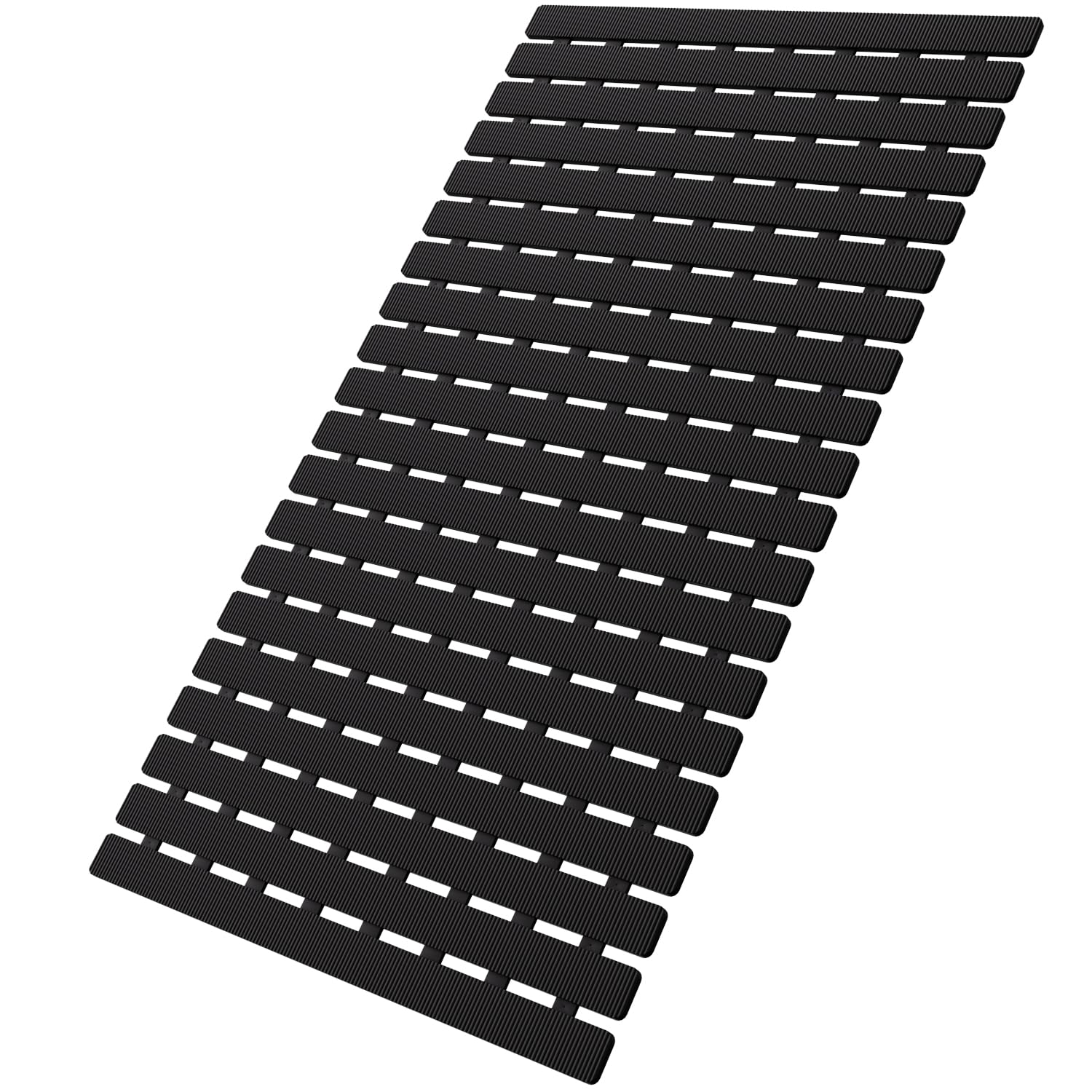 MBOSS bath tub mat with suction cups anchors securely on clean surfaces for safer baths.