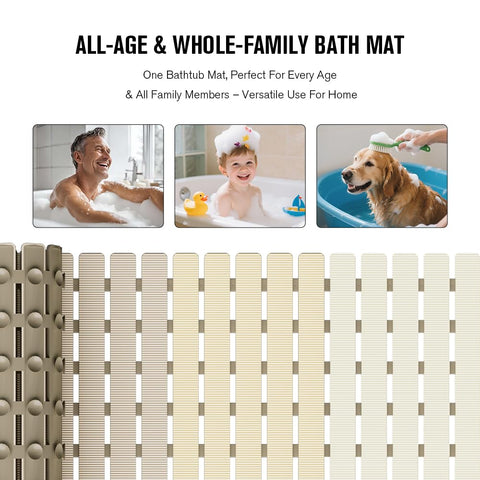 MBOSS shower mat can be cut to fit your tub.