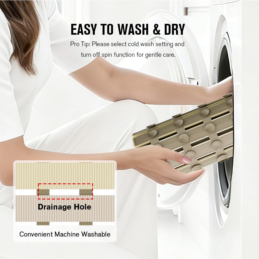 MBOSS anti-slip mat suitable for most bathtubs, showers, and toilets.