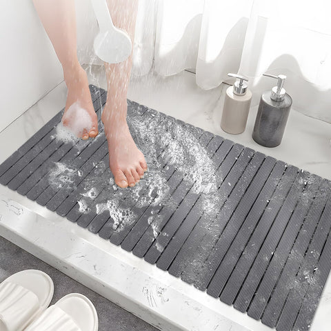 MBOSS bathtub mat non-slip with suction cups ensures secure footing on smooth surfaces.