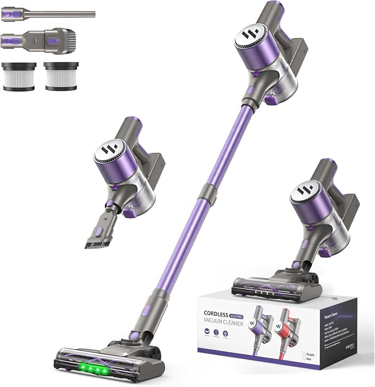 MBTTODF cordless vacuum with brushless motor for powerful pet hair pickup