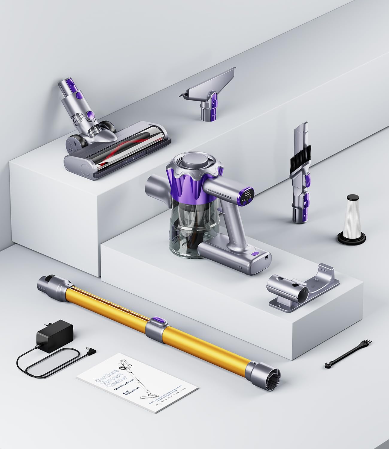 MBYULO lightweight design supports easy handheld cleaning on stairs