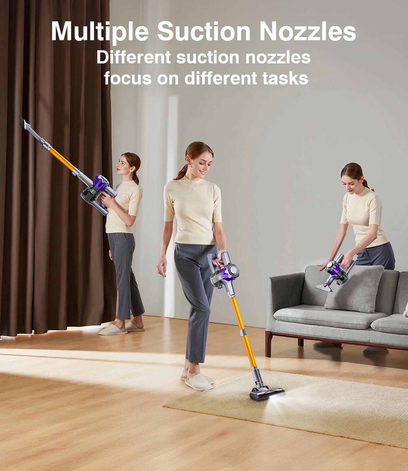 MBYULO V shaped roller cleans efficiently while preventing hair tangling