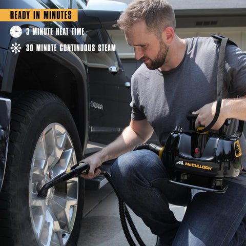 McCulloch MC1270 brass brush included for tough grime on grills and tiles