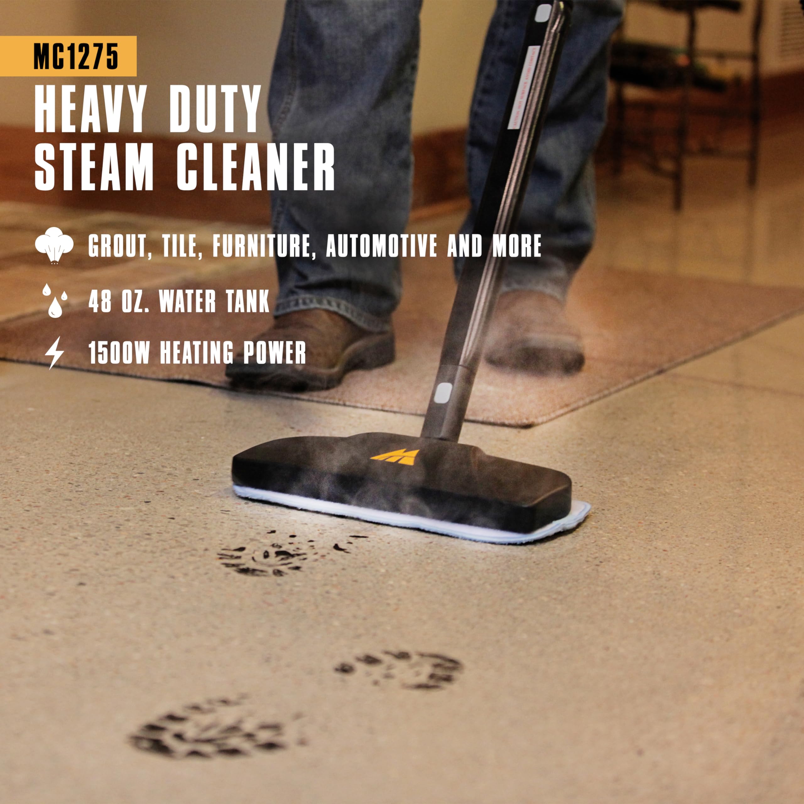 McCulloch MC1275 accessory collection shows versatile tools for home cleaning tasks.