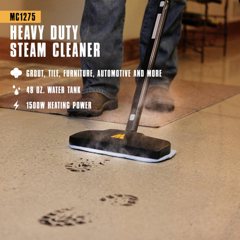 McCulloch MC1275 accessory collection shows versatile tools for home cleaning tasks.