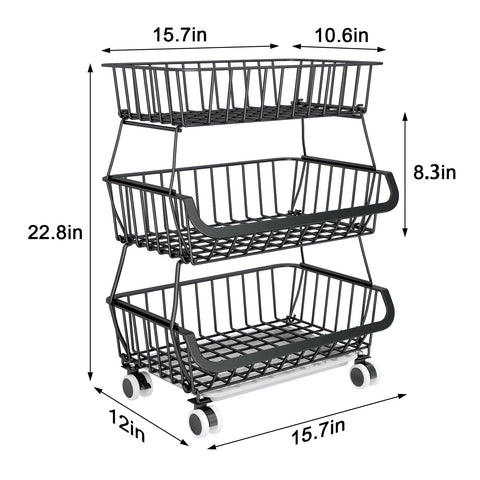Mchoter detachable-tier pantry organizer adaptable to space