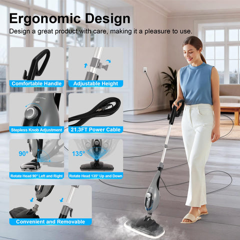 McovaringMee detachable handheld in use for versatile cleaning tasks.
