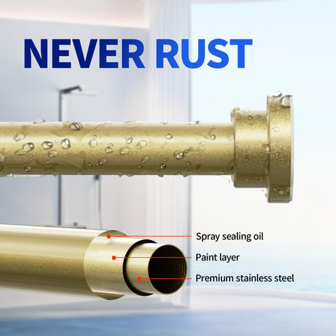Mcrbeay tension system secures the rod without drilling.