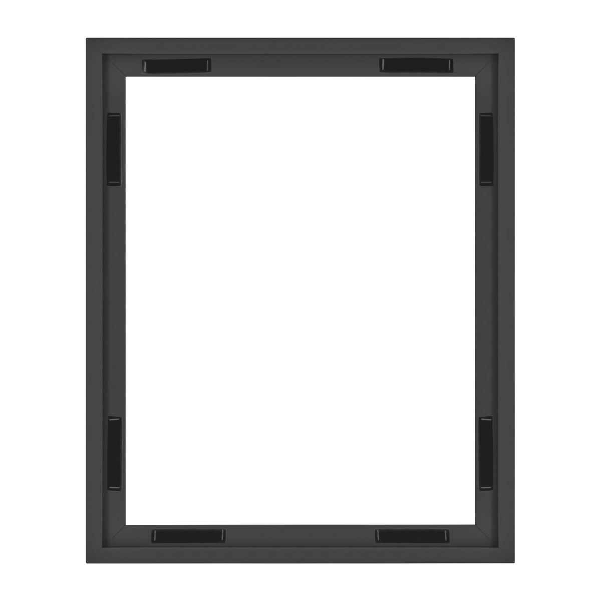 MCS canvas float frame 16x20 black front view enhances artwork