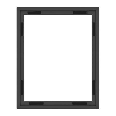 MCS canvas float frame 16x20 black front view enhances artwork